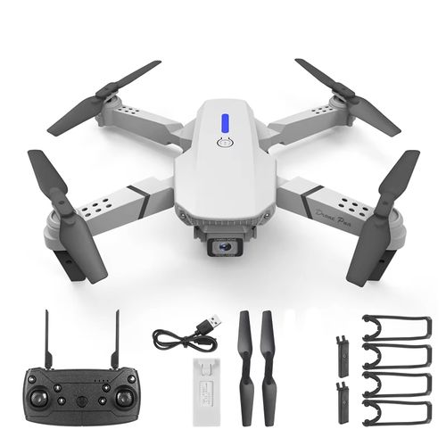 E88 PRO Folding Quadcopter Drone Toy Dual Camera for kids With LED Backlight for Beginners and Mini Remote Drone