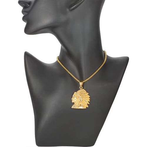 SN211 Jewelry Fashon Stainless Steel Pendant Necklace Hip Hop Jewelry Bling Bling