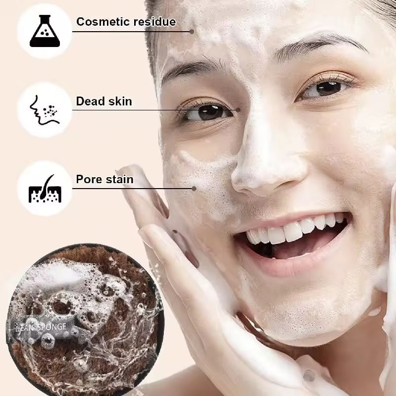 Conjunto de maquiagem de escova de cabeça lisa para senhoras- base de maquiagem concealer e blush maquiagem esponja ferramentas de beleza