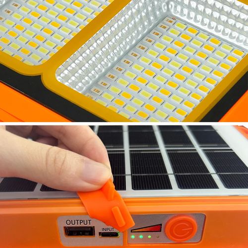 Iluminação para exterior Lanterna de acampamento Função banco de energia móvel ao ar livre impermeável portátil solar luz de inundação diodo emissor de luz luz de acampamento
