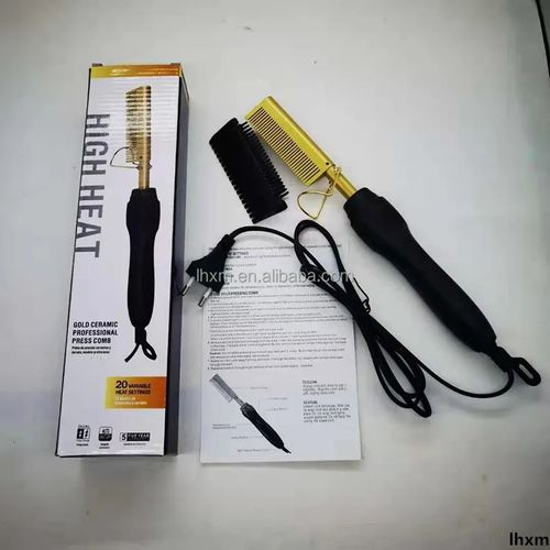 Alisador de cabelo escova curler 2 em 1 penter quente alisador de cabelo peruca alisador de cabelo elétrico ferro plano