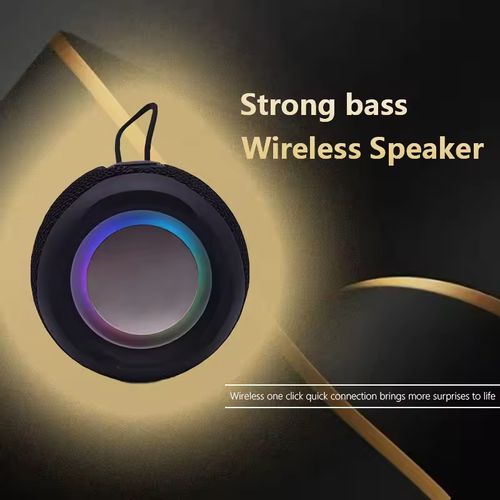 Sem fio led light portátil bluetooth speaker mini woofer