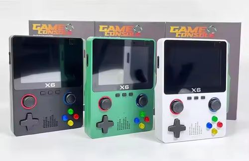 Máquina de jogo portátil portátil X6 com tela IPS de 3, 5 polegadas, suporte de vídeo duplo e emulador 11, suporte GBA games Pl
