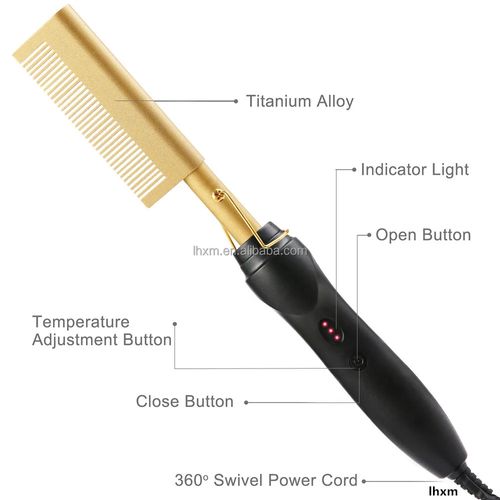 Alisador de cabelo escova curler 2 em 1 penter quente alisador de cabelo peruca alisador de cabelo elétrico ferro plano