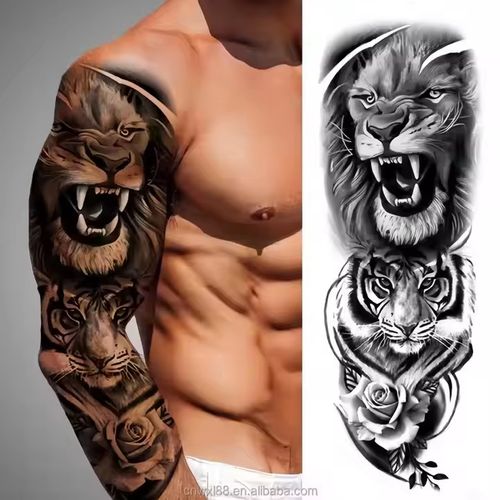 Impermeável tipo semi-permanente tiger tattoo patch