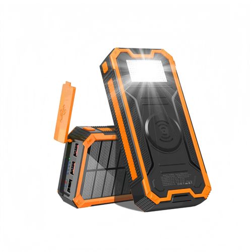 Carregador solar bancário OTHC 888KW de 30.000 mAh portátil com saída de 20W, carregador rápido, lanterninha ultrabrilhante com função de impermeabilidade