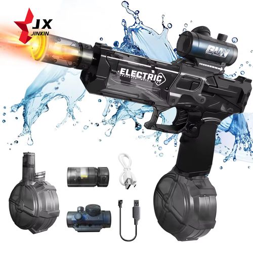 Auto iluminação explosão poderosa pistola de água super elétrica pistola de água