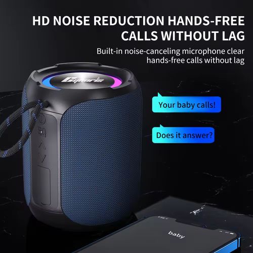 40W alto-falante sem fio IPX7 waterproof alto-falante ao ar livre com luzes RGB graves profundos emparelhadas duplas