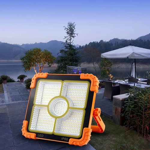 Iluminação para exterior Lanterna de acampamento Função banco de energia móvel ao ar livre impermeável portátil solar luz de inundação diodo emissor de luz luz de acampamento