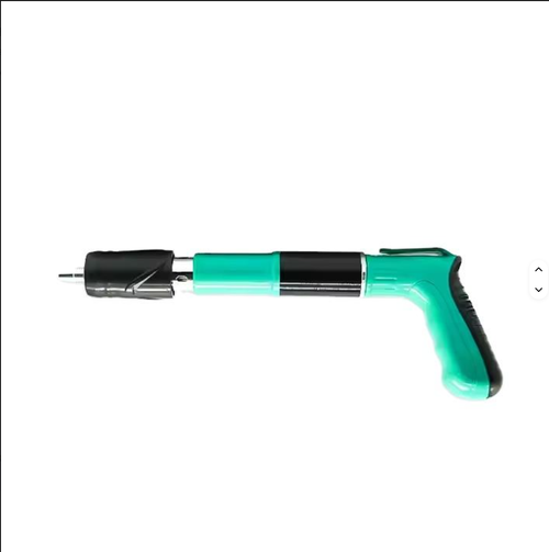 Fábrica de venda direta para indústria e DIY, mini silenciador de pistola de pregos integrado, ferramenta manual para instalação de teto com fixador de alimentação.