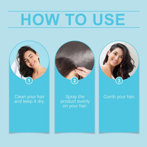 HOEGOA luxury no-wash hair spray soft fragrance straight curls dry fluffy nourishing fragrance hair spray