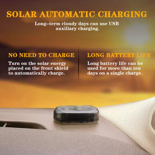 Solar car alarm light, simulated car alarm, LED warning light flashing