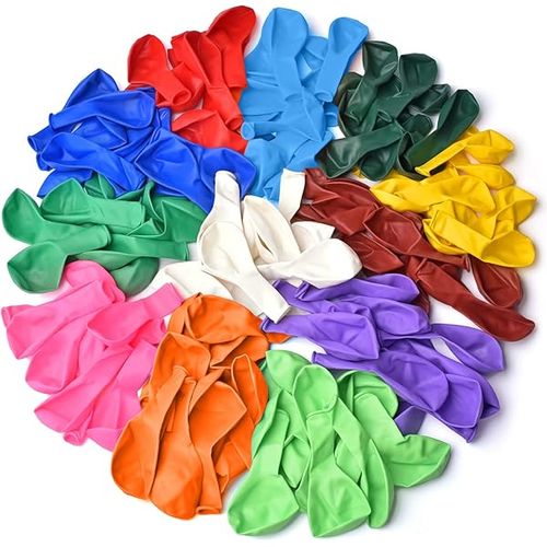 Thickened balloons, 120 PCS Balloons Assorted Colors, Latex Balloons for Kid's Birthday Party, Exquisite Rainbow Balloon, 12 Inches  Rianbow Colorful Party Balloons Decorations.