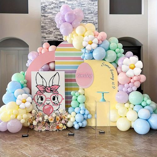 149pcs Daisy Balloon Garland Set - Fall Bright Colors for Weddings, Birthdays, Etc. - Easy To Set Up, Reusable Party Decorations