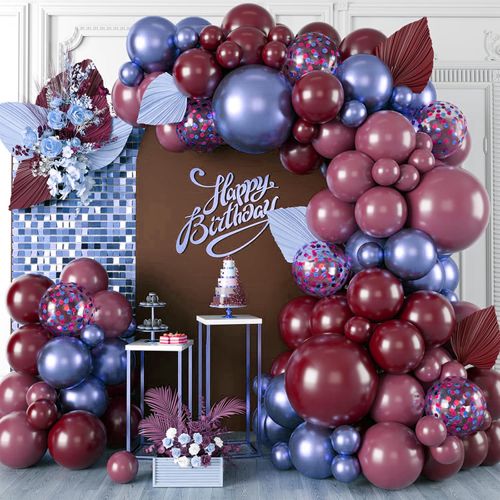 Multi-coloured Balloon Arch Set for Birthdays Large Parties Etc Blue Red Green Purple and Many Other Balloons