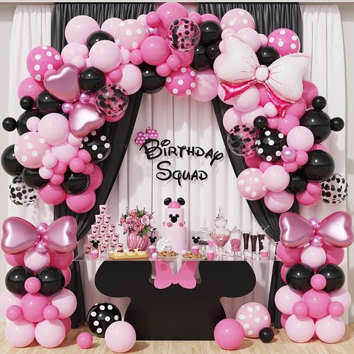 143 Pcs Princess Balloon Sets with Bows Suitable for Birthdays Anniversaries Graduation Ceremonies Indoor Outdoor Decorations
