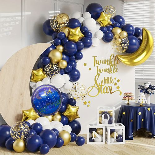 130pcs Ramadan and Graduation PartyBalloon garland set-suitable for room decoration such as Eid,bar Mitzvah and birthday parties