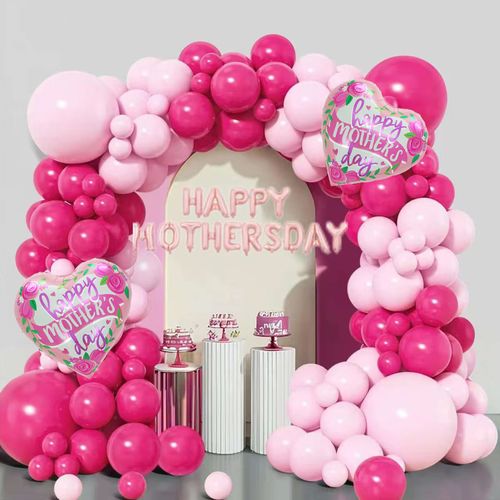 Pink Purple Butterfly Balloon Arch Decoration Set for Wedding Party Birthday Party and Mother's Day Decoration
