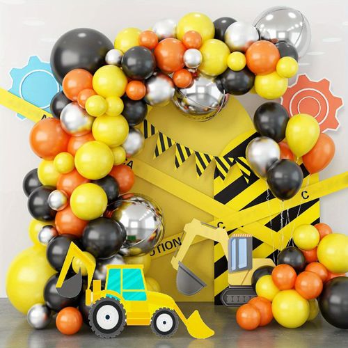 118PCS Architecture-themed Balloon Garland Set Birthday Party Anniversary Homecoming Season Labor Day Holiday Celebration