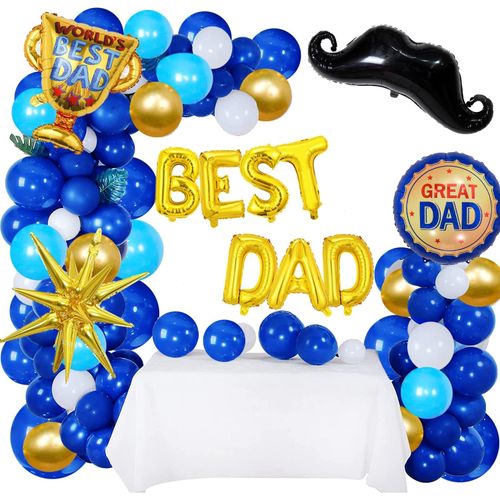 Father's Day Balloon Decoration Arch Set Happy Father's Day Balloon Best Dad Foil Balloon Father's Day Party Decoration Supplies