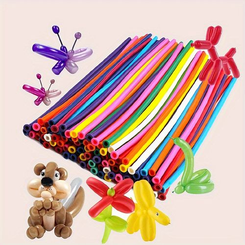 100Pcs Colorful Magic Balloons Kit Long Latex Balloon Tying Making Animal Birthday Wedding Party Holiday Kids Toys Balloons Gift