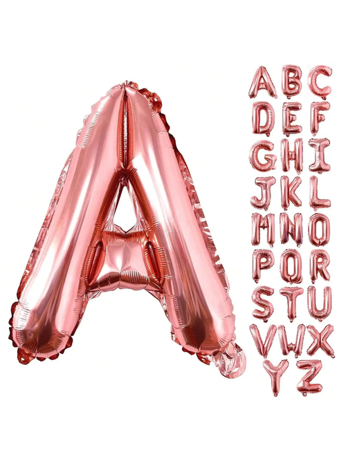 40 inch party balloons, holiday and birthday letter balloons rose gold