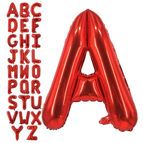40 Inch Large Red Letter Balloons Big Size Jumbo Mylar Foil Helium Balloon for various party and celebration decorations