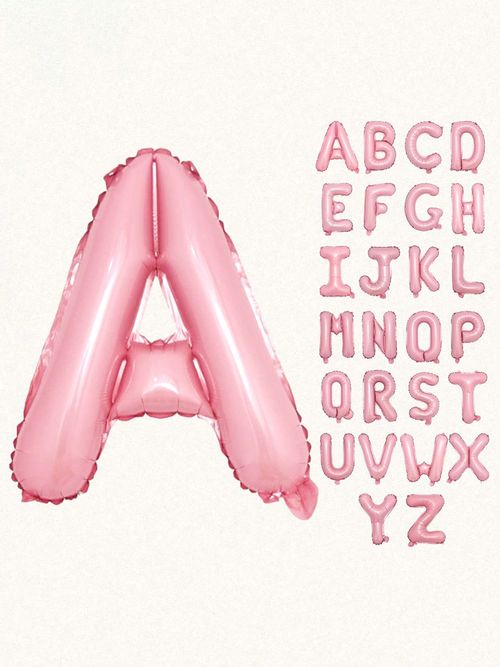16 inch pink letter decoration balloon, A-Z aluminum foil balloon DIY party decoration birthday wedding anniversary decorations.