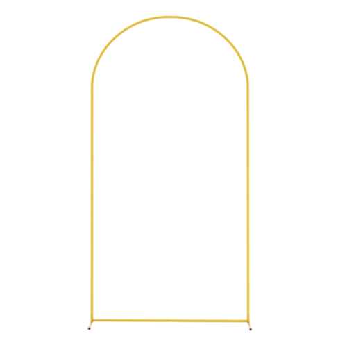 New Golden Arch Background Metal Frame Short 5ft/6ft/6.6ft Size Easy to Disassemble Install Wedding Event Photography Decoration