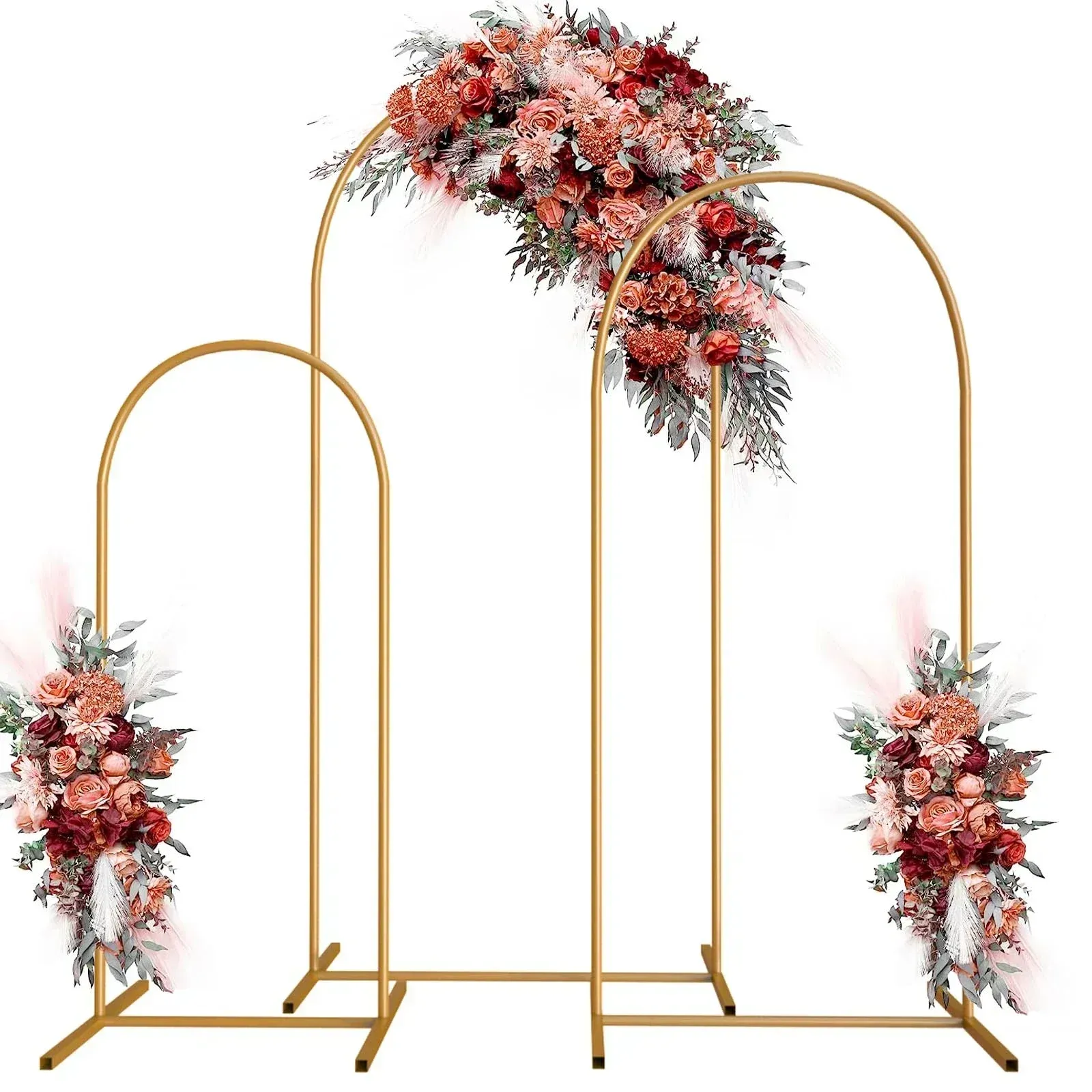 1PCS Metal Arch Stand Wedding frame Arch Balloon Iron Frame Gold Background Stand DIY Birthday Holiday Party Decoration