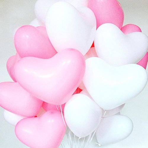 100 pcs 10 inch  Red Pink White Love Heart Shaped Latex Balloons Wedding Helium Valentine's Day Gifts Birthday Party Inflatable Balloon
