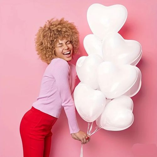 10inch White Red Pink Heart Shaped Latex Balloon Wedding Birthday Party Decoration Love Ball Valentines Baby Shower