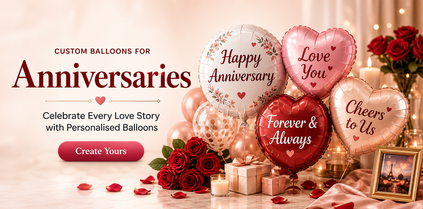How to create anniversary balloons with a five step custom balloon ordering process