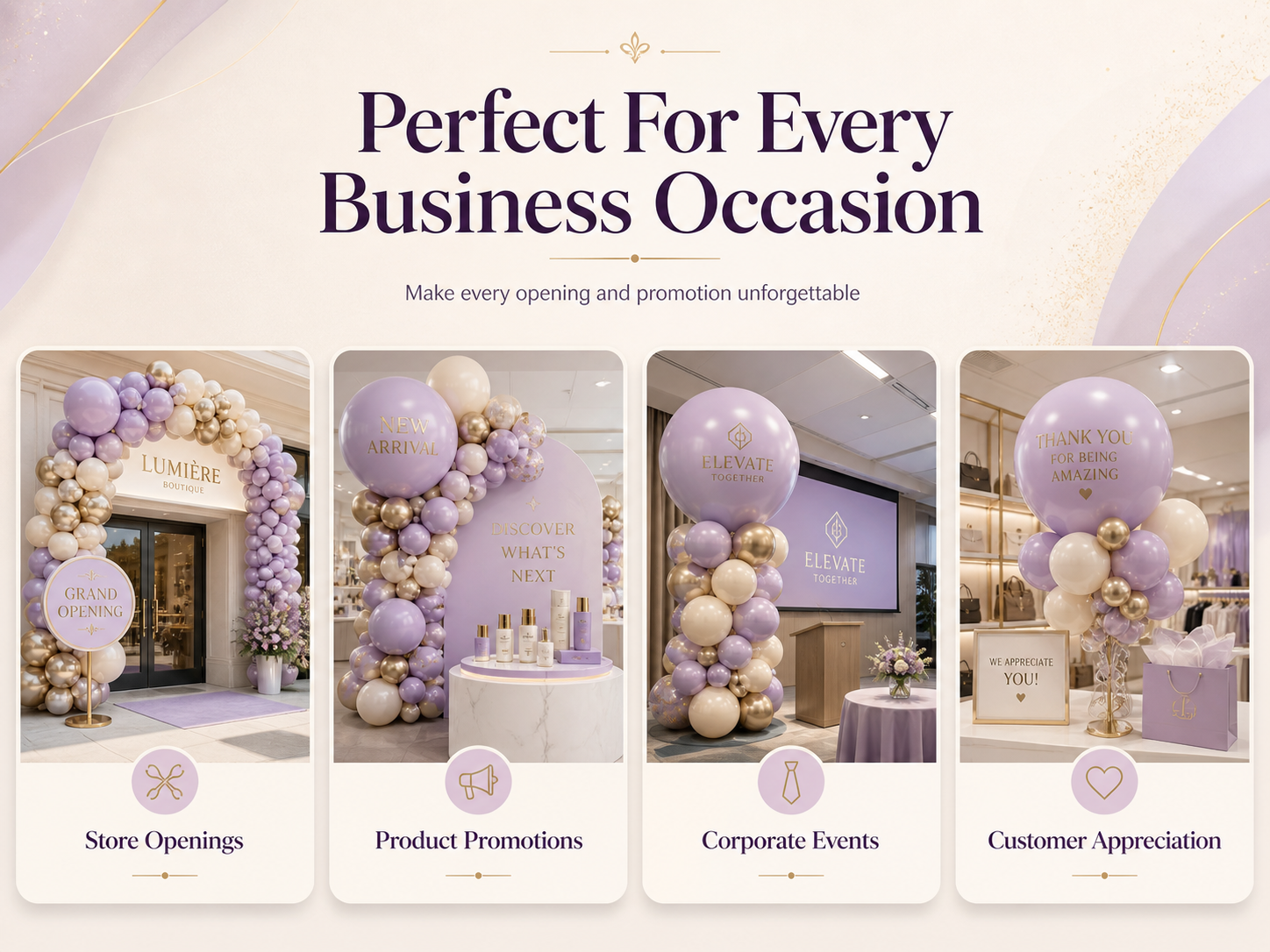 How to create business balloons with a five step custom balloon ordering process for branded events