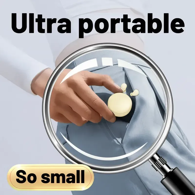 Invisible Sleep Earbuds for Side Sleepers, Mini Bluetooth Headset with Charging Case, 24H Playtime, Clear Calls, Noise Block, Wireless Audio for Android & iOS