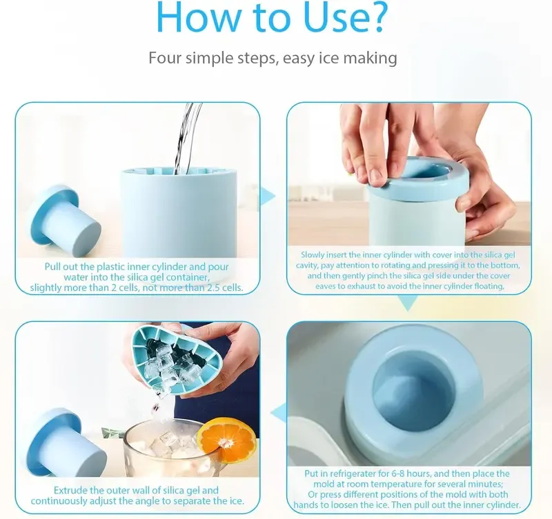 Buy 2 Get 1 Free |Quick Freezing Silicone Ice Cube Mold