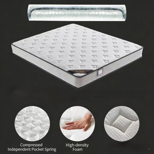 Roll-up compression spring mattress