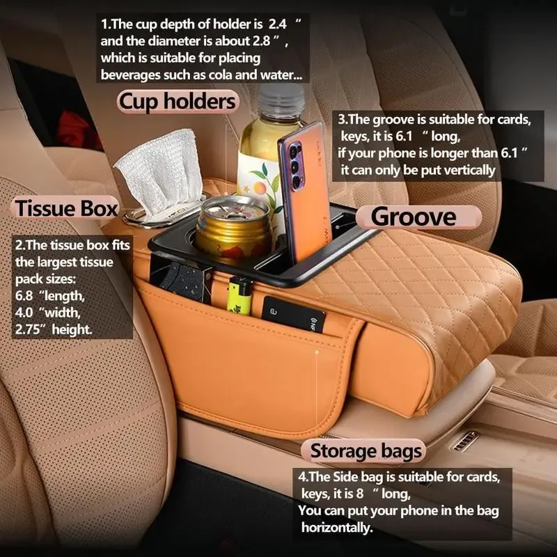 Multifunctional Car Tissue Box