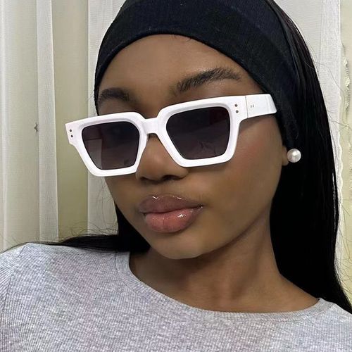 Square Sunglasses for Women and Men with Thick Frames – Simple Designer Style Shades