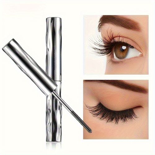 Waterproof Steel Tube Mascara - Small Black Steel Curler, suitable for each lash to make it clear, long, curled, clump-free, waterproof and sweat-proof, easy to use, perfect for parties, music festivals, Mother's Day gifts, holiday makeup products | Voluminous and long lashes | Long-lasting wear