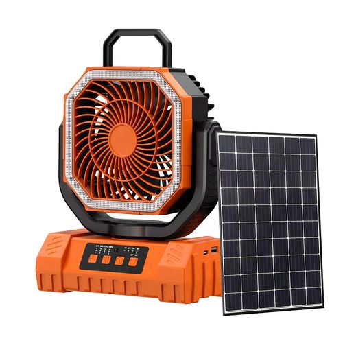 Solar Rechargeable Fan Light