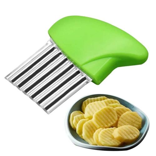 Stainless Steel Potato Wave Shaped Chip Slicer Vegetables Carrot Wave Knife Multifunctional Fruits Cutter Kitchen Accessories
