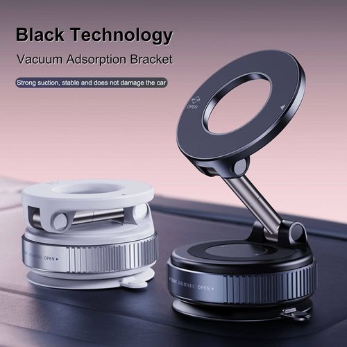 New Universal Silicone Suction Cup Car Phone Holder Stand 360° Rotation Magnetic Windshield Car Dashboard Mobile Phone Holder