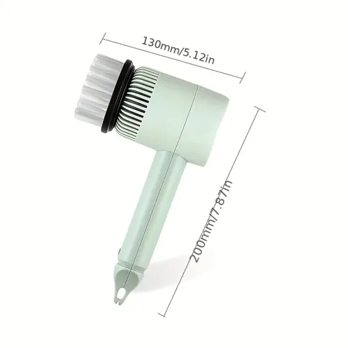 Handheld Electric Cleaning Brush Rechargeable Spin Small With 2 Brush Heads Dish Plate Bowl Electric Scrubber Cleaning Brush