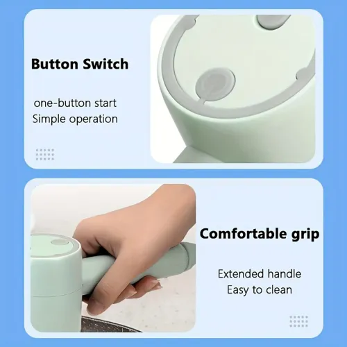 Handheld Electric Cleaning Brush Rechargeable Spin Small With 2 Brush Heads Dish Plate Bowl Electric Scrubber Cleaning Brush