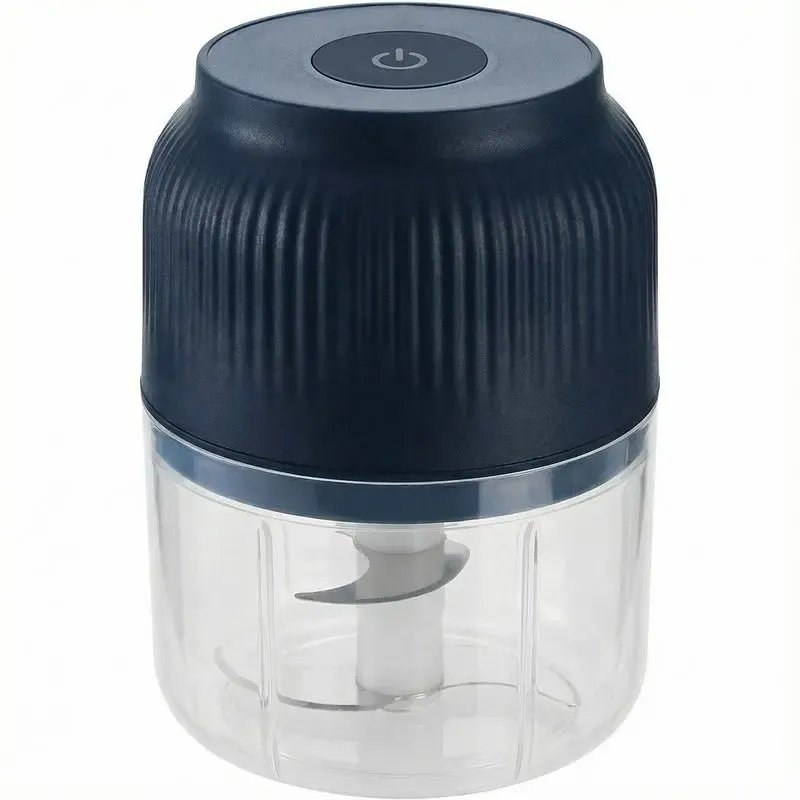 Electric Garlic Chopper- 4 Sharp Blades-Portable Veggie Chopper-300ML Garlic Grinder Masher Onion Chopper-Blender to Vegetable-Cordless Food Processor for Ginger-Chili-Fruit-Meat-Spices-Beans-etc