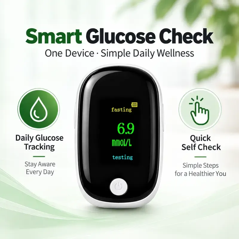Non-invasive fingerstick blood glucose meter with results in 5 seconds—the perfect gift for your elders