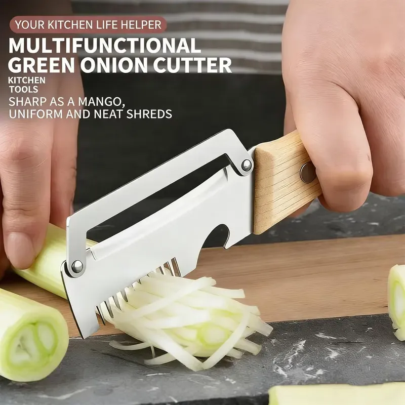 Buy 1 get 1   2PCS   2 in 1 Multi  Functional Kitchen Peeler   Ultra harp Stainless Steel Vegetable and Fruit Peeler with Wooden Handle, Bottle Opener, and Julienne Shred Cutter, Durable Kitchen Gadget