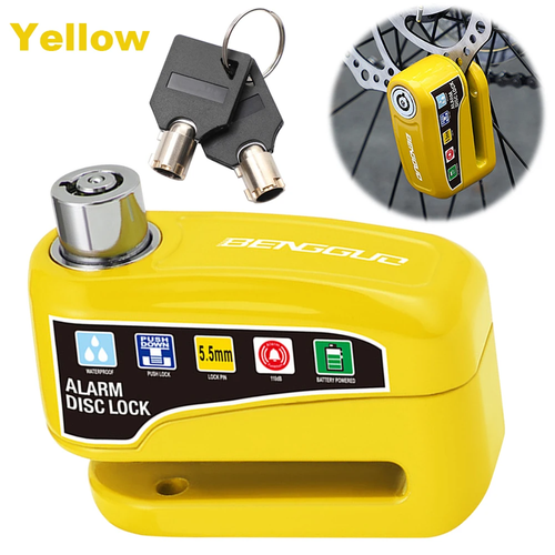 Bicycle disc brake lock alarm electric car lock motorcycle brake disc anti-theft lock riding equipment