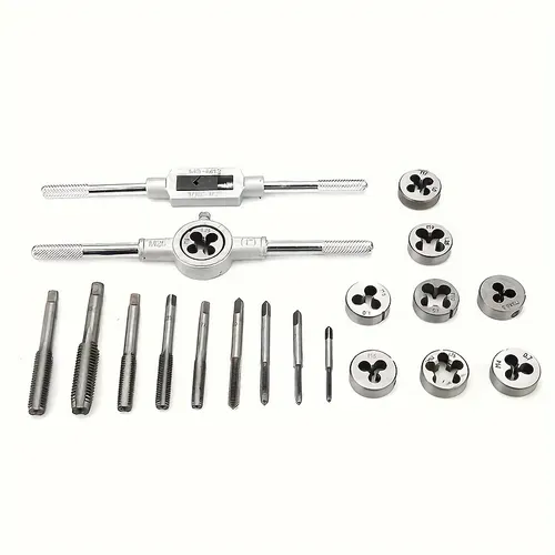 PEXMIENTAS Different Demands Tap Die Set Easy to Carry 20PC Metric System Tap Set Die Hand Tools